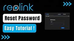 How to Reset Reolink Password !