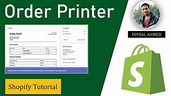 Order Printer App Shopify Tutorial 📇 Shopify Customer Invoices 📜 Print Order ✅ Easy Guideline