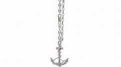 Solid 925 Sterling Silver Men's Anchor Key Ring