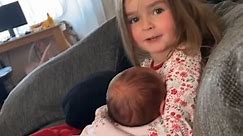 'I haven't got any milk' - Girl gets real while talking to her hungry newborn sister
