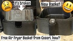 Air Fryer Basket Replacement | How I broke my air fryer basket and got a replacement for free