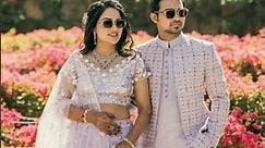 Couples Matching Dresses for their Engagement and Reception