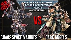 NEW CODEX - Chaos Space Marines Vs Dark Angels - Warhammer 40k Battle Report