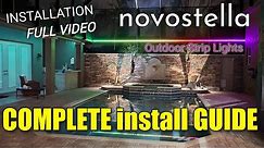 LED Strip Lights in a Pool or Patio Area | INSTALLATION GUIDE | novostella
