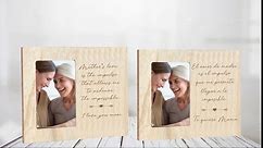 soitu Wooden Photo Frame with Personalised Phrase for Mom, Rustic Vintage Photo Frame, 10 x 15 cm, Gifts, Original Ideas, Mother's Day, Grandma, Daughter. (ENGLISH)