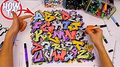 How To Draw Graffiti Letters Tutorial- Basic Straight Piece