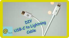 Making a DIY USB-C to Lightning Cable