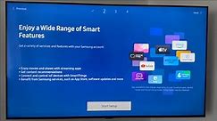 Turning On Samsung TV for the first time - Samsung 50" 4K UHD HDR LED Tizen Smart TV 2024