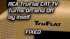 RCA TruFlat CRT Turns On and Off by Itself! - FIXED