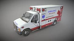 Ambulance Type 3 - Low Poly - Buy Royalty Free 3D model by MSWoodvine