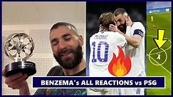 🔥Karim Benzema's Hat Trick Celebration & Reaction at Full Time against PSG