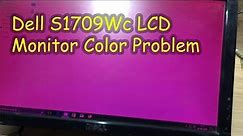 Dell S1709WC LCD Monitor Color Problem | Dell LCD Monitor Red Color Picture Repair
