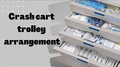 Crash cart trolley arrangement