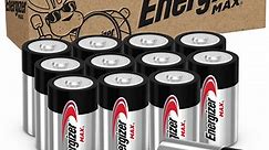 Energizer MAX D Batteries (12 Pack), D Cell Alkaline Batteries