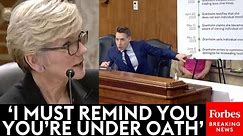 BREAKING: Hawley Brutally Confronts Granholm About 'Institutionalized Corruption' Leading To Clash