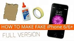 How To Make Fake iPhone 6/6+ with Cardboard