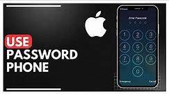 How To Put A Password On Your Phone - iPhone