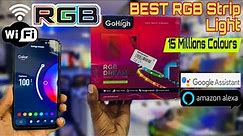 Best RGB Strip Light / GoHigh RGB light Strips / WIFI RGB led Strips Light / Unboxing & Review 🔥.