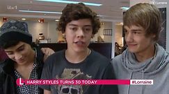 Lorraine Kelly shares flash back videos of Harry Styles on his 30th birthday