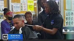 Migrants, unhoused Chicagoans give thanks for free haircuts and a fresh start