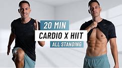 20 Min Intense HIIT Workout For Fat Burn - ALL STANDING - No Equipment, Home Workout