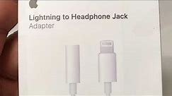 Apple Lightning to Headphone Jack (Adapter)
