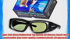 SHARP 3D BLUETOOTH 2013 3D Glasses 3D Heaven Rechargeable Compatible AN-3DG40 3-D Glasses (Sharp