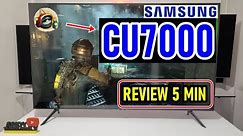 SAMSUNG CU7000 CRYSTAL SMART TV 4K: REVIEW COMPLETA EN 5 MINUTOS