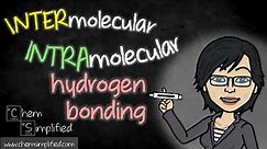Types of hydrogen bonds with examples | Intermolecular and Intramolecular Bonding - Dr K