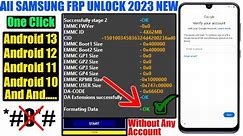 Samsung FRP Bypass/Unlock 2023 With FRP Tool | Samsung Google Account Remove Android 11/12/13