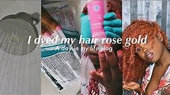 Rose gold hair at home | in depth process for natural hair