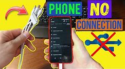 Phone Not Connecting to PC, Only Charging | Issue Resolved