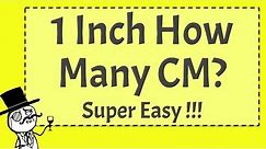 1 Inch How CM - (SUPER EASY!!! )