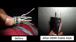 HDMI cable jack Repaired or Replace, HDMI Jack Repair, HDMI Cable Repair, HDMI Wire Connection