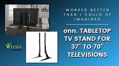Review and Assembly of the onn. Tabletop 37" to 70" Television Stand