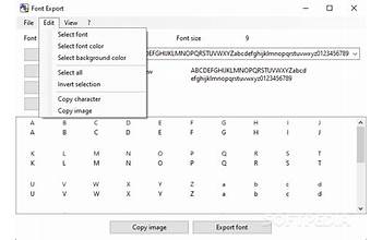 Alternate Font Export screenshot #1