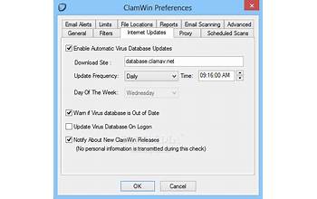 ClamWin Free Antivirus Definition Files screenshot #1
