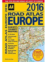 Image result for AA Road Map Europe