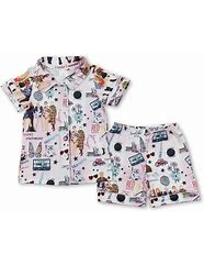 Image result for Girls Button Down Pajamas