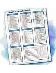 Image result for 30-Day House Cleaning Schedule