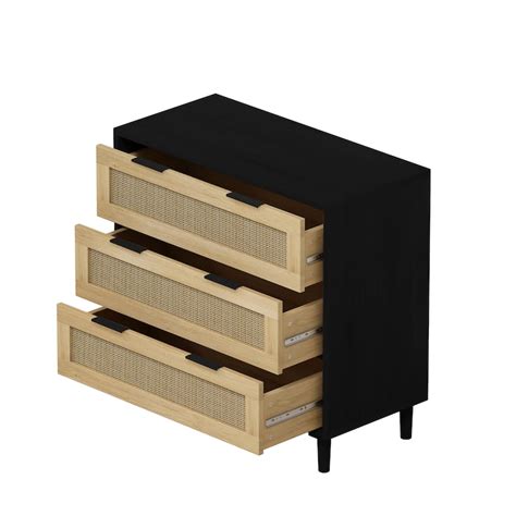 drawers rattan storage cabinet bed bath
