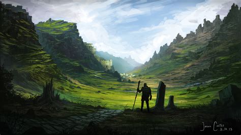 fantasy landscape fantasy landscape digital painting landscape