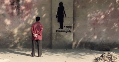 ‘missing girl silhouette to fight sex trafficking in india