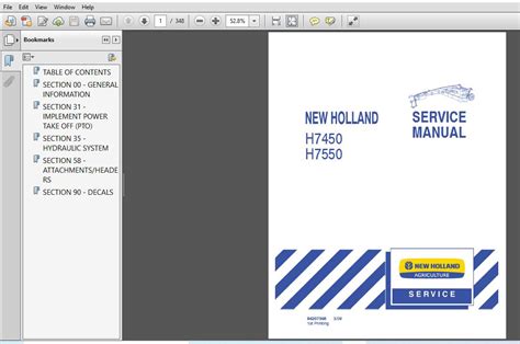 holland hh discbine disc mower conditoner service repair manual
