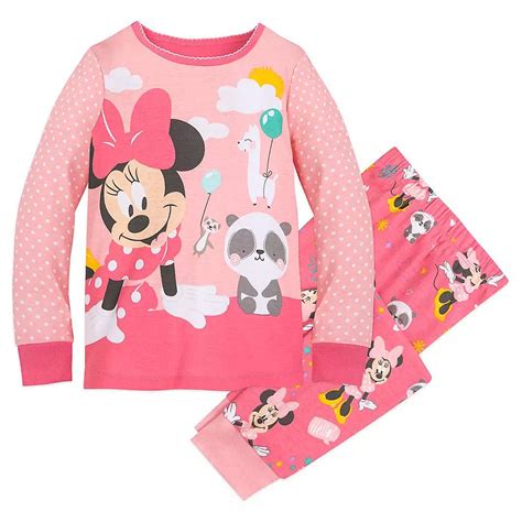 disney store minnie mouse pj pals set for girls new 2019
