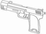 Pistol Coloring Pages Print sketch template
