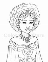 Coloriage Fashions Africaine Malcolm Dessin Visages Personnages Africain Visage sketch template