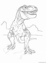 Rex Jurassic Coloring Pages Park Tyrannosaurus Getdrawings sketch template