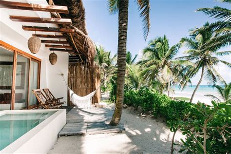 beachfront hotels  tulum mexico  book