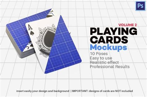 unique playing card mockup psd  graphic cloud